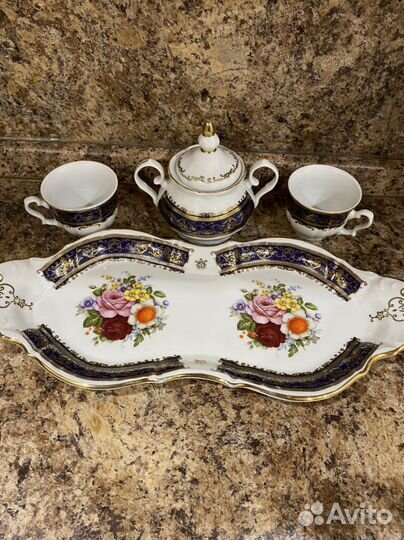 Антикварный Тет-а-тет кофейный набор