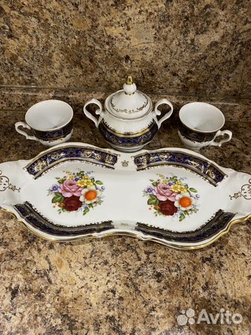 Антикварный Тет-а-тет кофейный набор