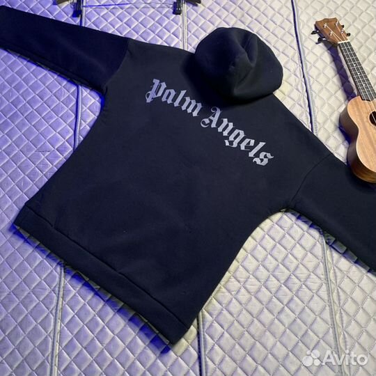 Толстовка худи Palm Angels на флисе