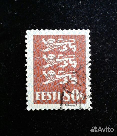 Марка 1928 г. Эстония