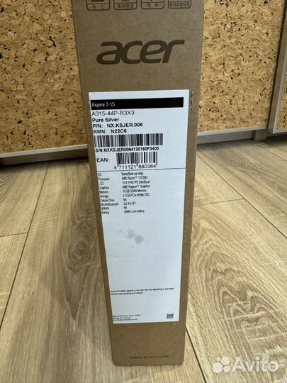 Ноутбук Acer Aspire 3 16/512 Гб, Ryzen 7 5700U