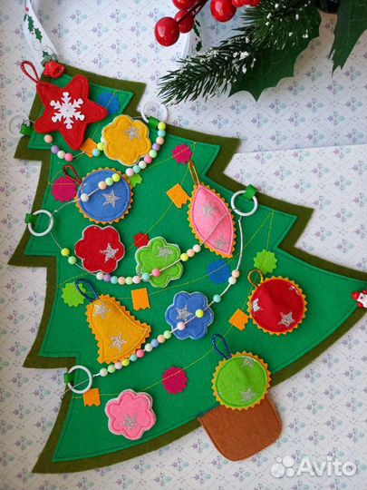 Игрушка Елочка из фетра