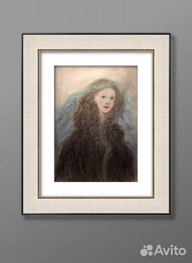 Современное искусство картина девушка