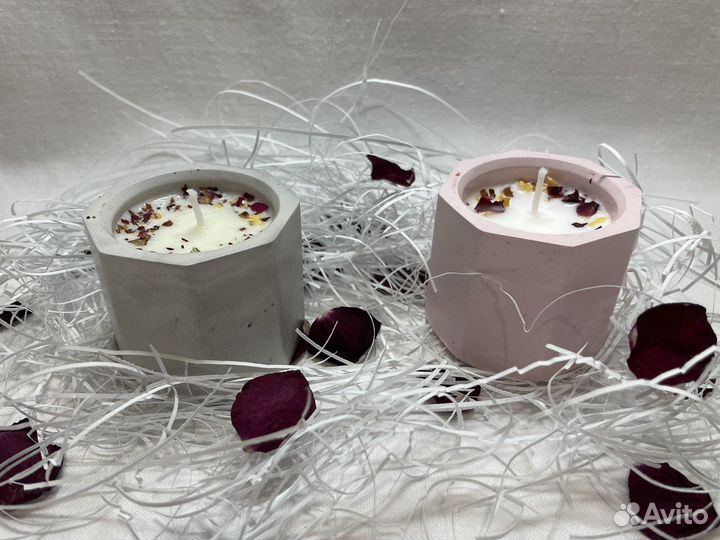 Свечи в гипсе