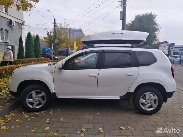 Бокс на крышу Broomer 430л. Крабы, белый глянец