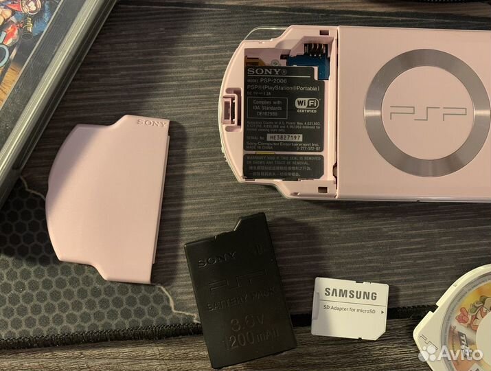 Sony PSP 2006 Rose Pink 64gb 400+ игр (комплектом)