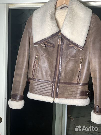 Дубленка укороченная авиатор