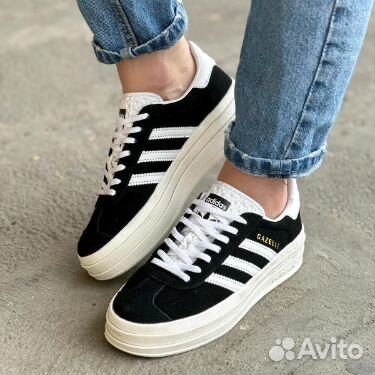 Кроссовки Adidas Gazelle Bold “Black”