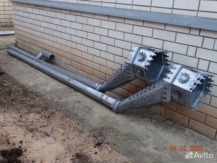 Оцинкованные водосточные трубы