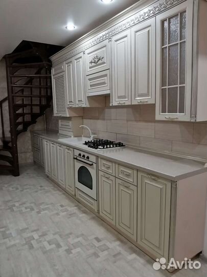 Кухонный гарнитур мдф эмаль с патиной