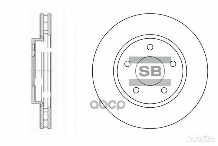 SD4315 диск тормозной передний Mitsubishi Lanc