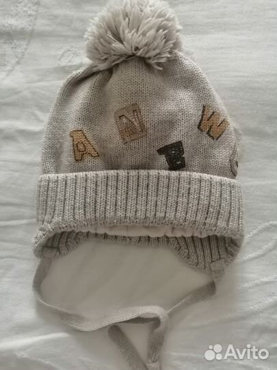 Демисезонная шапка на мальчика 52-54