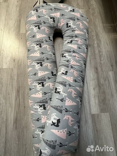 Подушка для беременных плюшевая