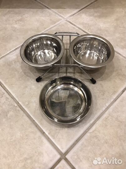 Двойные миски и игрушка для животных