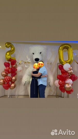 Ростовая кукла белый медведь