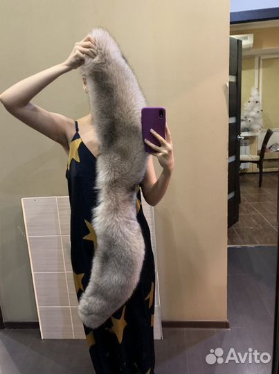 Меховой воротник песец