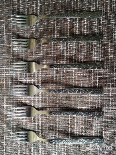 Вилки нержавейка СССР 6 шт