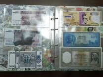 Коллекция банкнот, более 100шт в альбоме