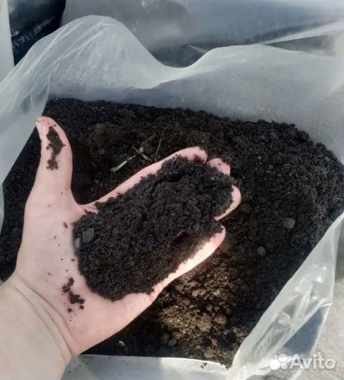 Земля плодородная в мешках 50 л