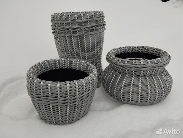 Кашпо из ротанга от 12литров и больше