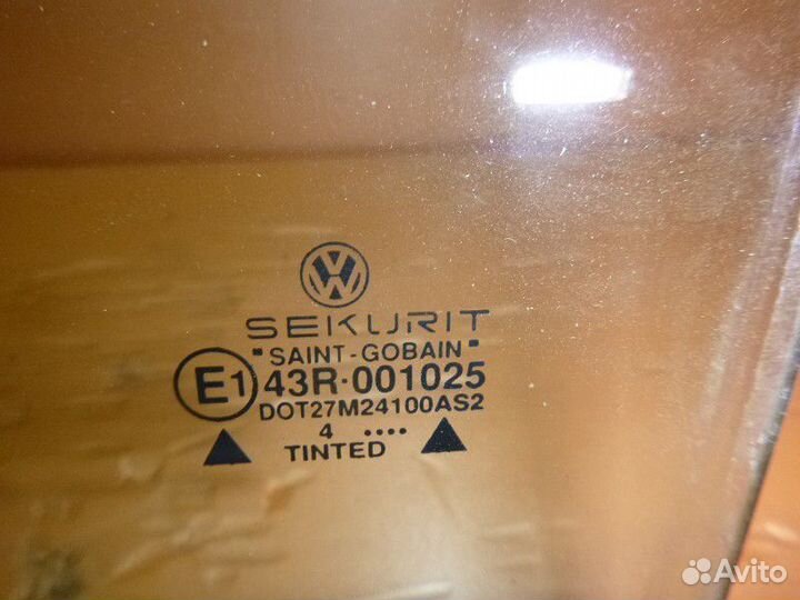 Стекло двери задней левой Volkswagen golf III/vent
