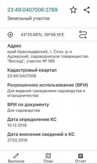 Участок 6,1 сот. (СНТ, ДНП)