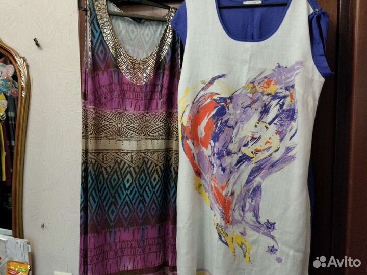 Сарафан платье Прибалтика и платье Лен