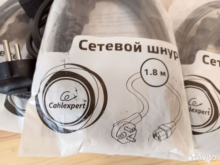 Сетевой/силовой шнур питяния 1.8м/ новый