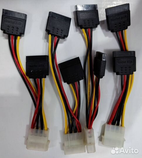 Кабель-шлейф Molex, SATA, IDE, FDD
