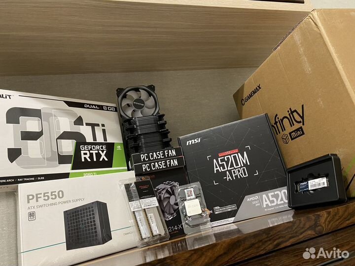 Игровой пк RTX 3060ti, Ryzen 5 5500, 16DDR4, 512m2