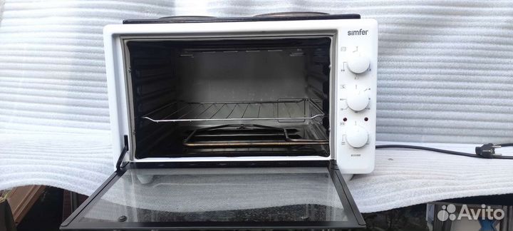 Электрическая духовая печь с плитой 2 в 1