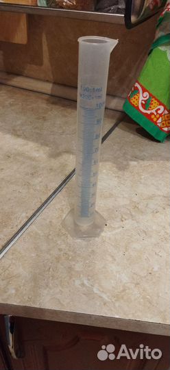 Мерный цилиндр 100 мл пластик