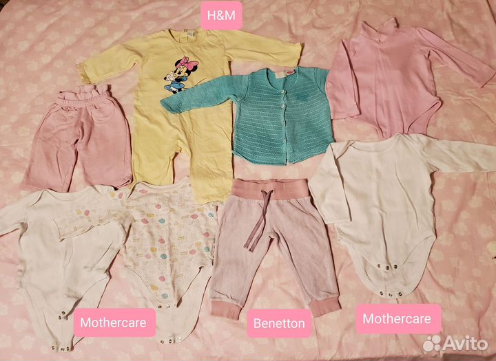 Вещи на девочку пакетом, 80 р