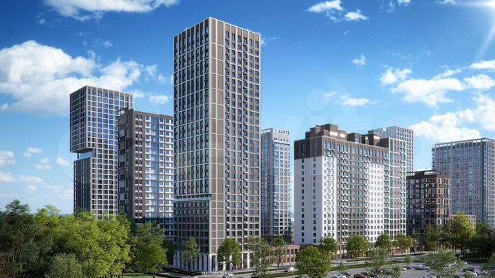 2-к. квартира, 59,7 м², 22/32 эт.