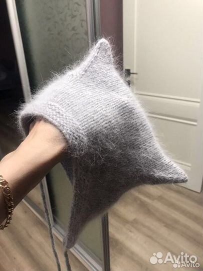 Шапка чепчик с ушками