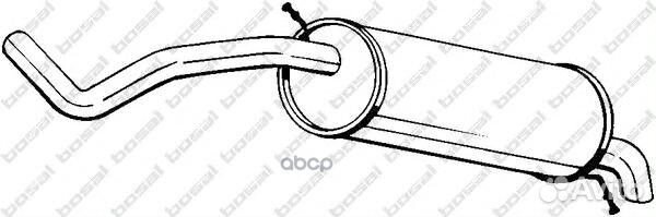 Глушитель задняя часть 278-039 Bosal