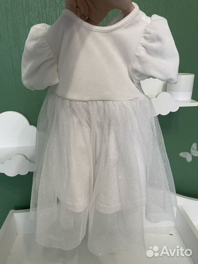Платье для девочки снежинка