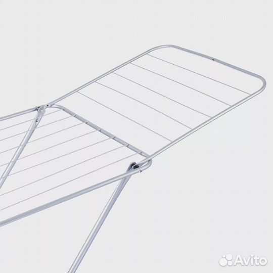 Сушилка для белья серебристая металлическая