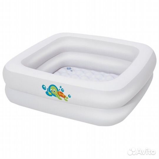 Бассейн Bestway детский с надувным дном, 86х86х25