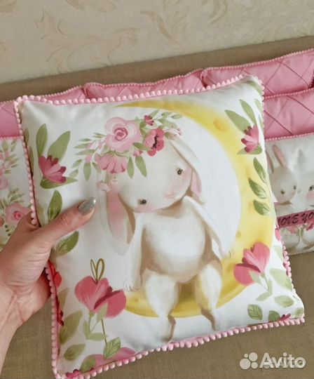 Новые бортики и пододеяльник в детскую кроватку