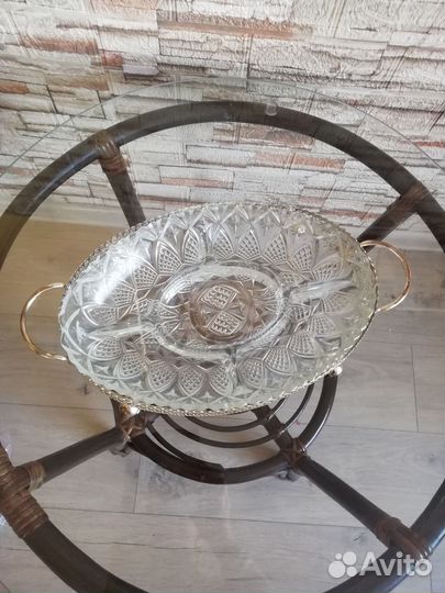 Хрустальная менажница