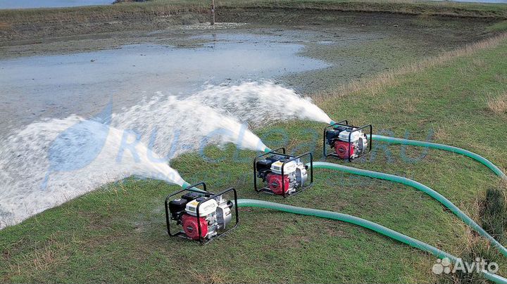 Мотопомпа для грязной воды 50-100м3 в час