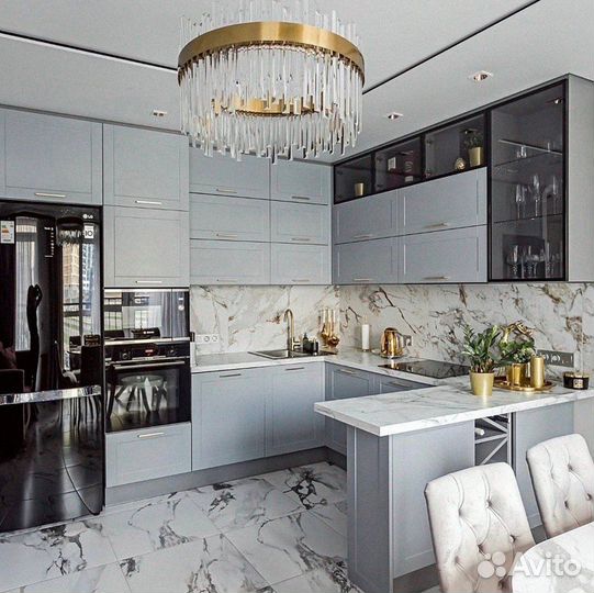 Кухонный гарнитур на заказ кухня прямая