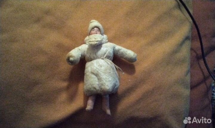 Ватная елочная игрушка советская 50 годы