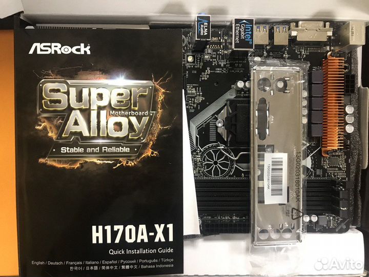Материнская плата AsRock H170A-X1 LGA1151 новая