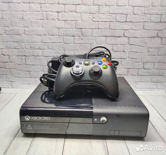 Xbox 360E (бу, 1 провод джойстик) 045340544408