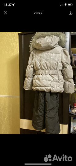 Зимний костюм на девочку 104