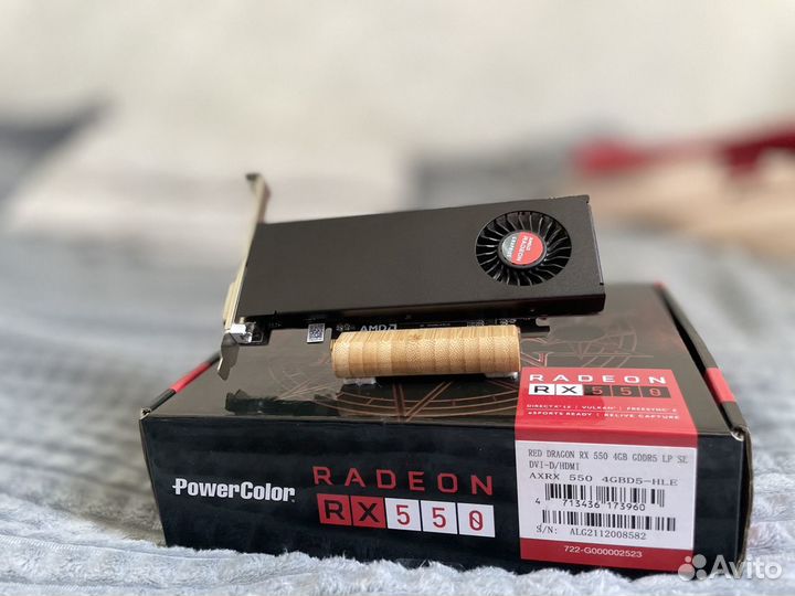 Видеокарта AMD RX 550 4GB