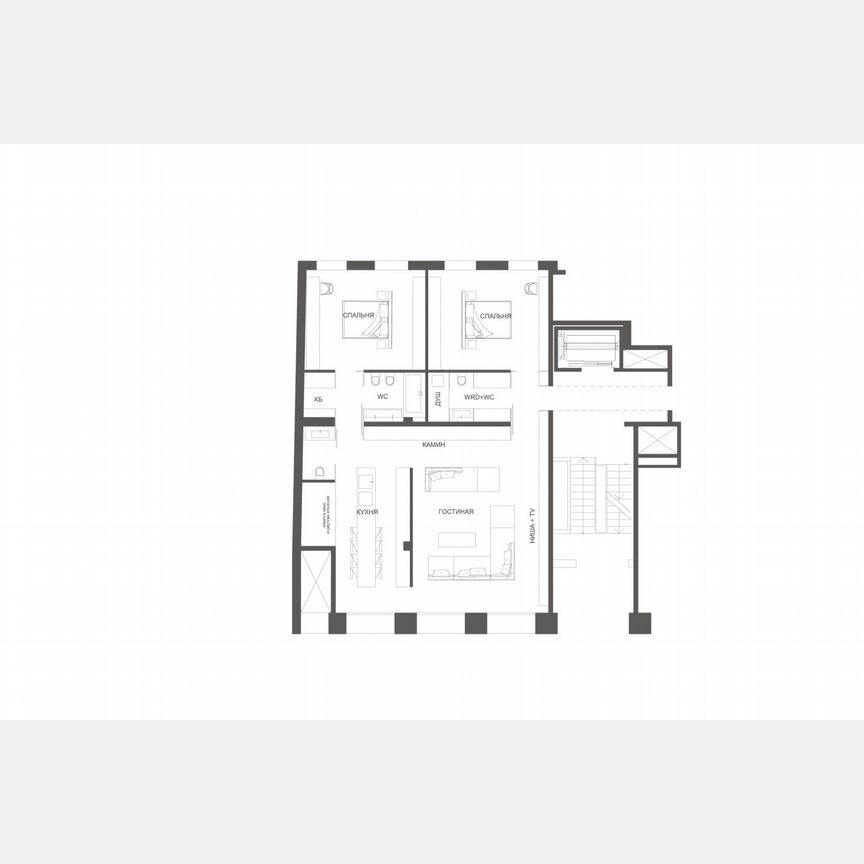 2-к. квартира, 151,7 м², 5/8 эт.