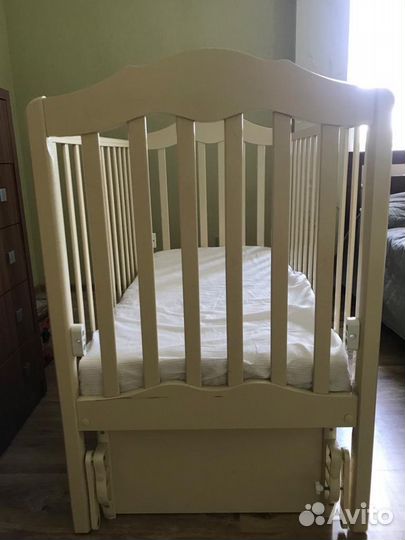 Кроватка Гандылян «Анастасия» с матрасом